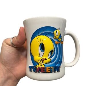 3D Looney Tunes Tweety Bird Six Flags Warner Bros Coffee Mug